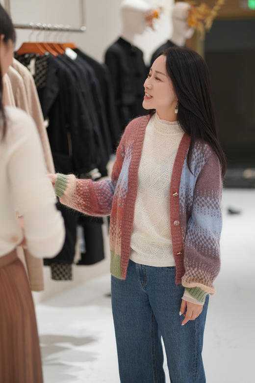 【年货节】奇威  彩色针织开衫A431718400 商品图1