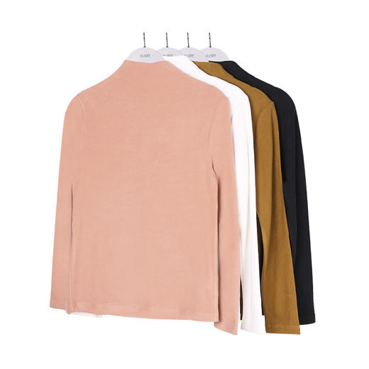 美季美优女士天丝发热中领单衣B340403 商品图4