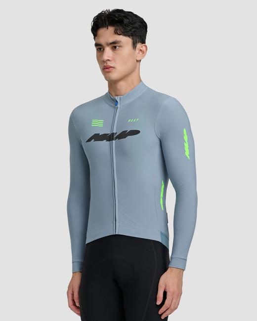 MAAP 男士 Eclipse Thermal LS Jersey Teal  加绒长袖骑行服 商品图0