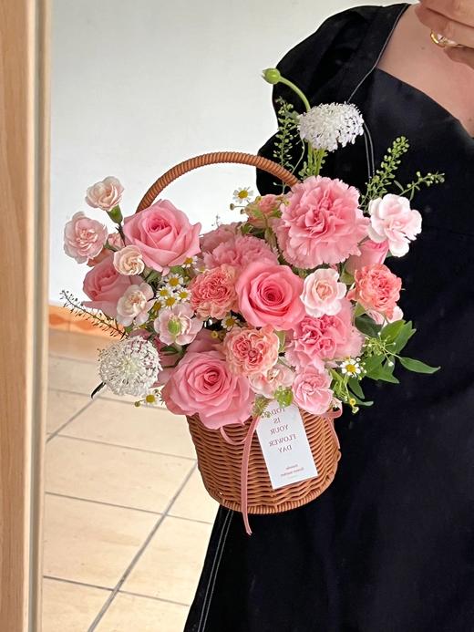 【藤编】T01小直圆仿藤花篮 商品图0