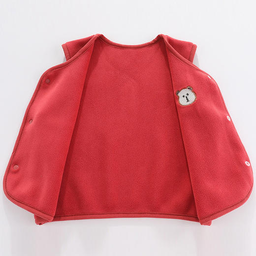 【秋天的气息，轻柔而温暖！】宝宝针织儿童马甲秋季新款男女童舒适保暖奥粒绒亲肤小马甲lm 商品图2