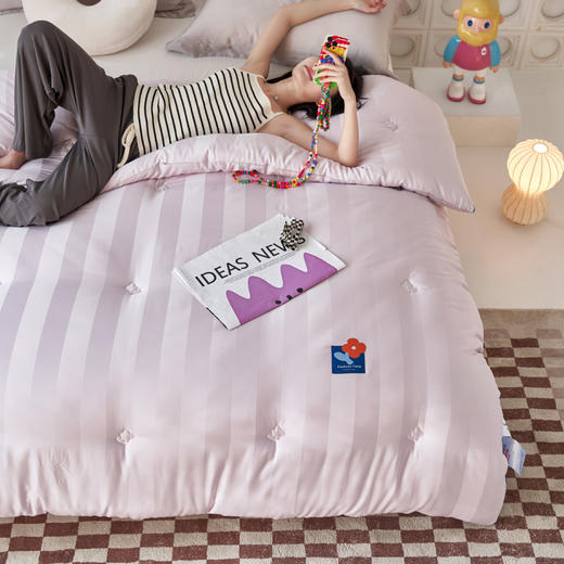 自然醒A类杜邦抗菌防螨被子被芯春秋被冬被棉被褥加厚保暖LFS 商品图1