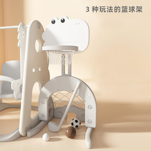 babypods宝宝滑梯秋千组合家用婴儿滑滑梯小型儿童加长大号滑梯 商品图4