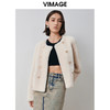 VIMAGE纬漫纪冬季新款气质修身羊皮革外套大衣V2093606 商品缩略图2