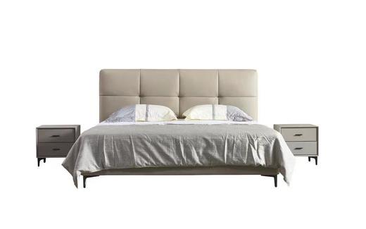 欧瑞驰床简 接面头层真皮+松不框架+五金脚+静音床板[免费送装，偏远地区除外] 商品图3