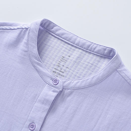 【新品上市】【国潮家居服】国潮风家居服纯棉双层纱情侣家居服全棉睡衣套装立领 商品图13