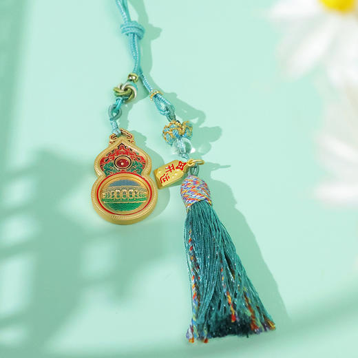 牛首山文创福禄连连车挂中国风汽车挂件车载流苏挂饰送礼纪念品 商品图3