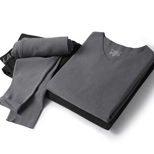 【一口价】【新款DSF】大依优型大码男装德绒保暖套装内衣弹力加绒舒适保暖秋衣秋裤 商品图2