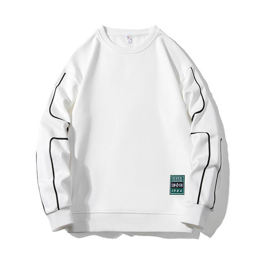 「数色可选！加不加绒两款」NASA联名卫衣 男士秋冬季新款潮牌男士圆领加绒加厚美式长袖卫衣潮上衣 商品图1