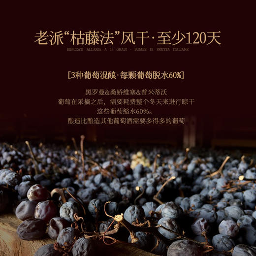 【庄主亲笔签名】菲特瓦诺蒂斯风干老藤干红葡萄酒 意大利进口 18%vol 商品图6