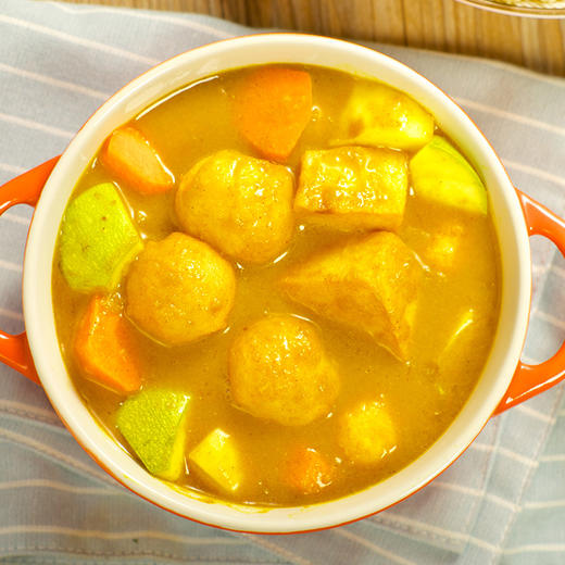 正宗港式手打 咖喱鱼蛋鱼豆腐套餐(黄金鱼豆腐、黄金鱼蛋、秘制咖喱酱) 顺丰包邮 商品图3