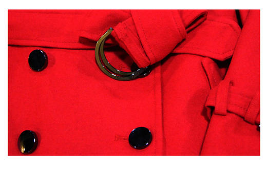 【伯妮斯茵】气质修身经典红色风衣--信仰的苍穹--《宁静之美--波斯艺术》176D006 商品图4