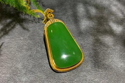 【御珠宫坊】金镶碧玉吊坠 商品图2