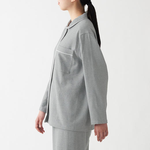 【法兰绒纯色家居服】法兰绒家居服纯色全棉情侣绒布厚款秋冬睡衣简约素色 商品图12