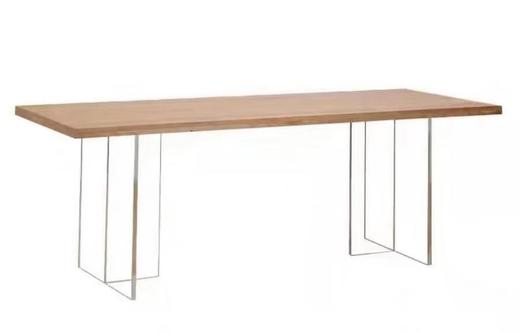 卓越 寂风 亚克力悬浮餐桌 白蜡木框架+贴皮面板+亚克力架子[免费送装，偏远地区除外] 商品图1