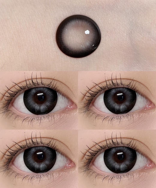 日抛 Winni&Milcaon 小羊松饼 14.5 着色13.7 粗边蓝黑 商品图0