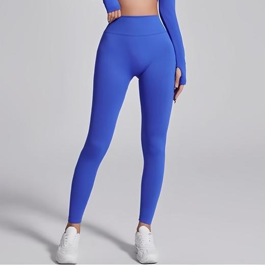 跃牌【化蝶双飞】系列 高腰提臀裸感紧身弹力收腹运动速干透气瑜伽裤 MS0154 商品图0