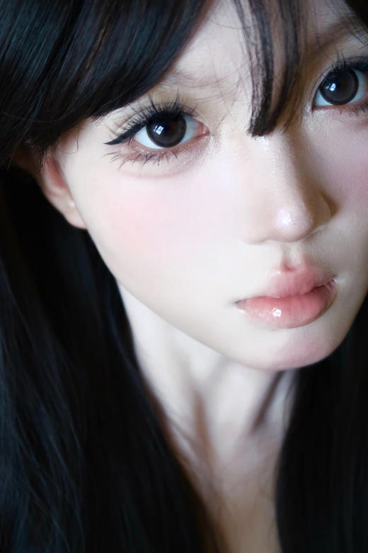 日抛 Winni&Milcaon 卷毛咩咩 14.5 着色14.0 粗边黑 商品图6