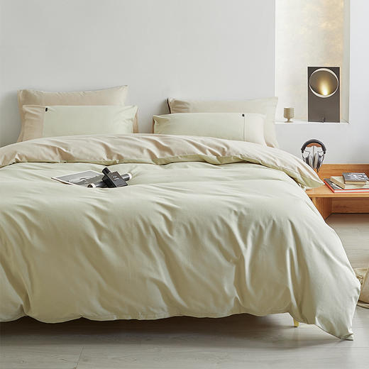 【拼色磨毛四件套】全棉秋冬磨毛精梳棉厚套件拼色四件套 商品图8