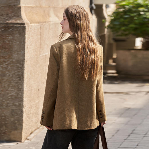 复古气质西装外套女早春新款简约高级感通勤休闲西服外套V2332700 商品图4