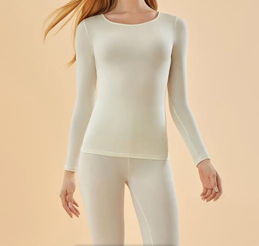 FXQ 80S热能裸感肌底衣女打底衫保暖新轻薄美肤衣秋衣裤内衣男士套装JD-702 FXQ 商品图1