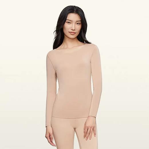 【251】安莉芳专柜新品女士圆领长袖打底上衣简约修身无痕秋衣ED00320 商品图2