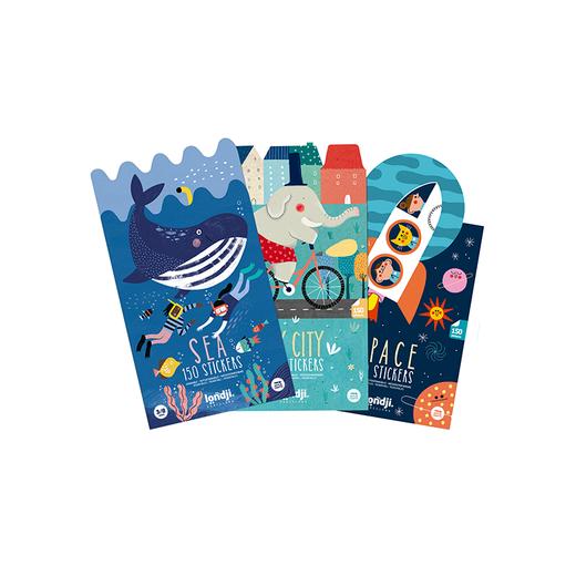 西班牙 londji 主题贴纸画 适合年龄3岁+（海洋主题/城市主题/太空主题） 商品图0