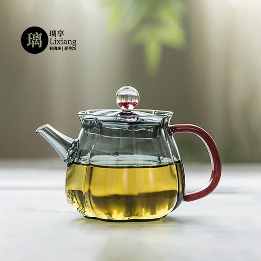 璃享 梅花玻璃茶壶一人喝单个功夫茶具日式过滤小泡茶壶家用精致  容量240ml 商品图9