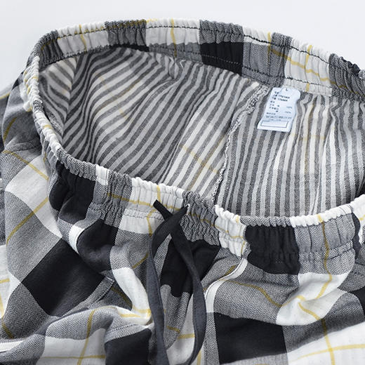 【新品上市】【国潮家居服】国潮风家居服纯棉双层纱情侣家居服全棉睡衣套装立领 商品图8