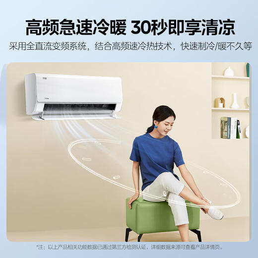 LR【美的京绽空调1.5匹一级能效KFR-35GW/BDN8Y-MJ101(1)】 商品图5