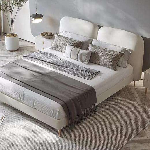 欧瑞驰床简科技棉麻布+加宽床板[免费送装，偏远地区除外] 商品图3