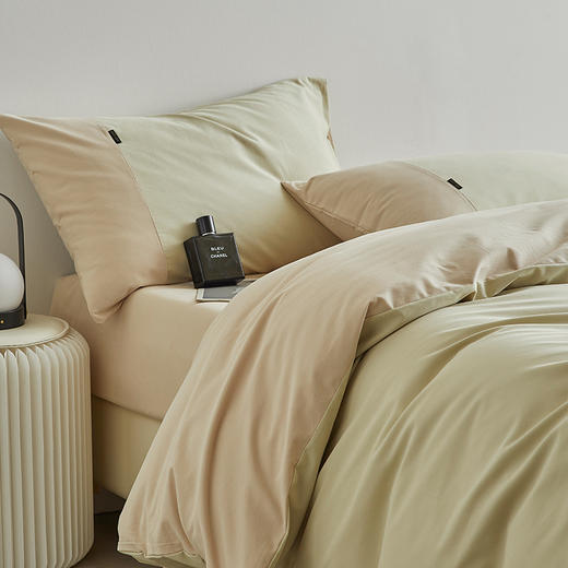 【拼色磨毛四件套】全棉秋冬磨毛精梳棉厚套件拼色四件套 商品图1