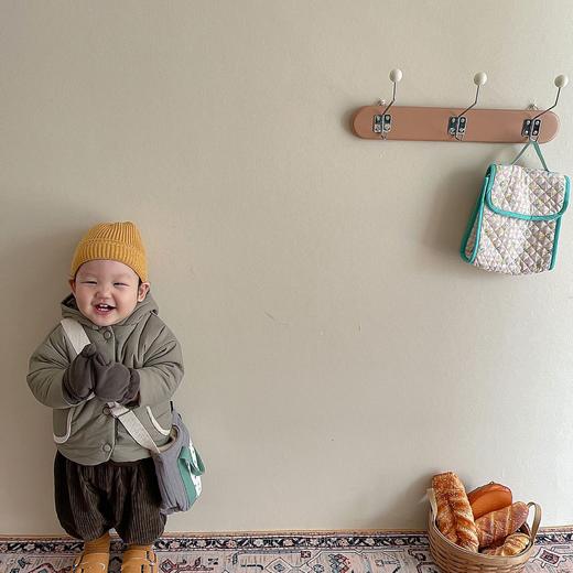 【15天发货！蓬松加绒设计，保暖轻盈！】韩国婴童装连帽加绒厚棉服秋冬新款男女婴儿棉袄小宝宝棉衣外套潮 商品图5