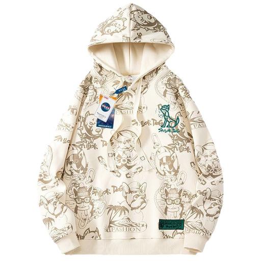 「三款配色！卡通印花款」NASA联名青少年宽松卡通印花卫衣 男款2023春秋季新款潮流痞帅外套上衣 商品图4