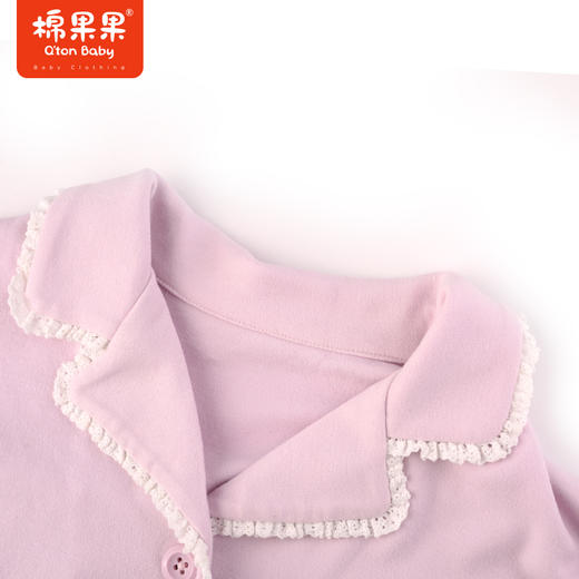 棉果果冬季新品内衣家居中大童多款多色80-160码3A抗菌暖姜对开套装M421304423715162526 商品图5