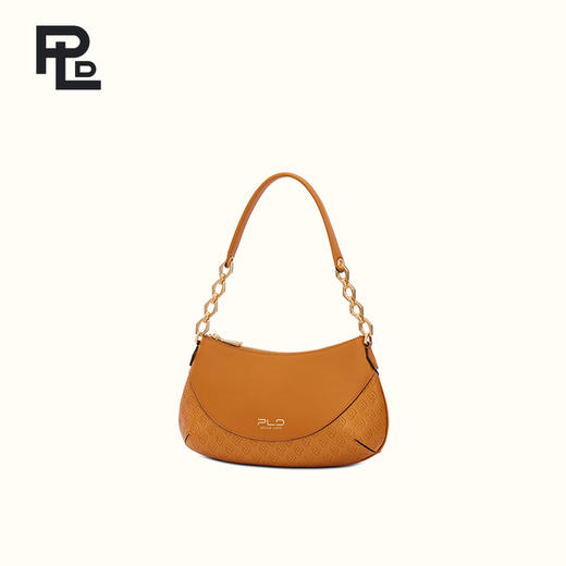 保兰德PLD东方雅奢新品老花经典系列微笑头层牛皮单肩包通勤必备女包 商品图3