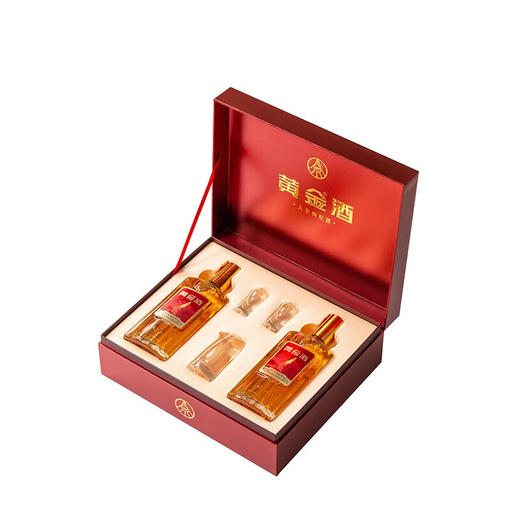 【礼赠好酒】五粮液黄金酒人参枸杞酒礼盒52度480ml*2瓶礼盒酒送礼收藏养生 商品图2