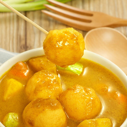 正宗港式手打 咖喱鱼蛋鱼豆腐套餐(黄金鱼豆腐、黄金鱼蛋、秘制咖喱酱) 顺丰包邮 商品图2