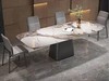 欧瑞驰 简约轻奢 餐桌 岩板+不锈钢[免费送装偏远地区除外] 商品缩略图1