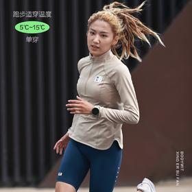 身体智慧 BODYWIT 女款 赤乌速干保温 跑步立领长袖