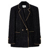 西嘉C+IMPRESS/西嘉黑色西装外套女小香风式链条饰边羊毛粗花呢WT2304077 商品缩略图3