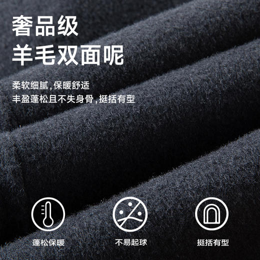 【新款DKP】大依优型大码绵羊毛双面呢毛呢大衣保暖外套上衣男士绅士胖子休闲商务 商品图1