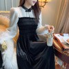 张心子【圣岛酒庄】复古国风拼接连衣裙女2023秋冬新款宴会礼服裙 U2310026 商品缩略图1