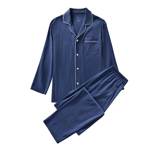 100%纯色天竺棉家居服男女情侣款 A-4342 良品 商品图12
