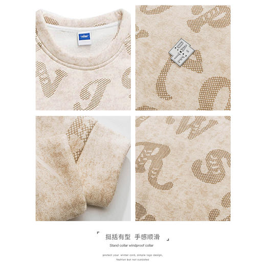 「数款配色！美式复古风」NASA圆领卫衣男春秋季2023vintage美式复古外套潮牌长袖t恤打底衫上衣 商品图2