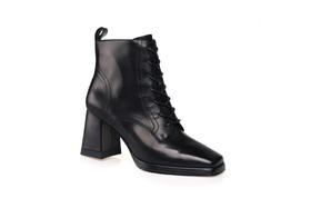 豪麟名鞋奥莱迪嘉女鞋马丁靴胎牛皮革DJELA32WN021黑色  原价2660元