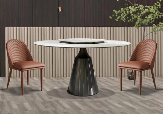 餐桌/餐椅简桌面岩板加碳素钢底座[免费送装，偏远地区除外] (餐椅颜色下单请联系客服) 商品图0