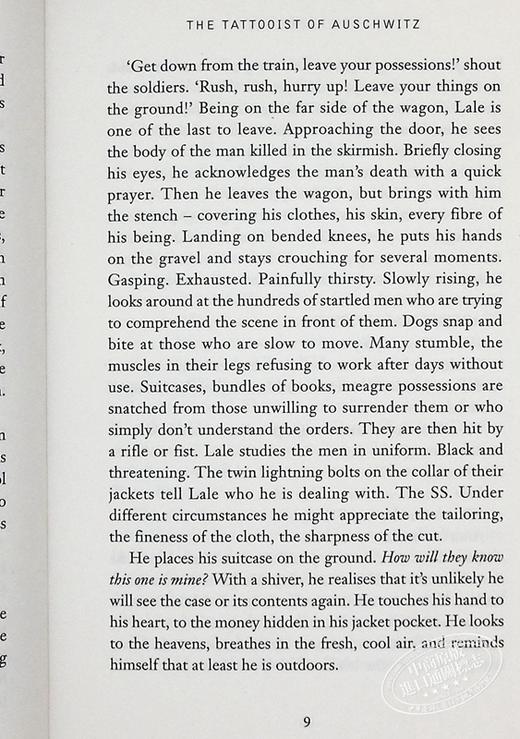 预售 【中商原版】奥斯威辛的刺青师 奥斯维辛的纹身师 英文原版 The Tattooist of Auschwitz Heather Morris 周日泰晤士报畅榜传记 商品图7