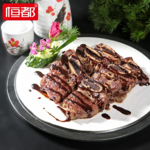 恒都 黑椒牛仔骨  牛肉生鲜国产谷饲冷冻煎炸烧烤黑椒风味调理食材  400g*1（商） 商品图2