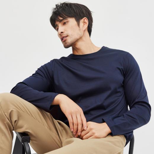 【分销】【99元三件装】YANECINE匹马棉长袖T恤 商品图2